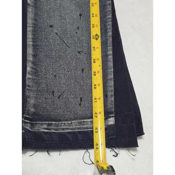 MNML G30 Jeans 30 NWT Paint Splatter Patch Knee Frayed Hem